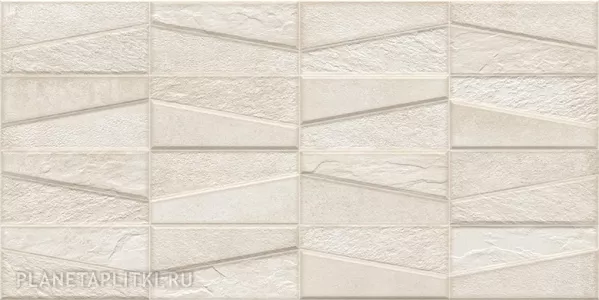 Плитка Ibero декор 64x32 Materika Tektonia White матовая