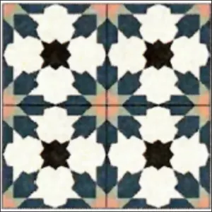 Плитка для пола керамогранит NAVARTI (Испания) 45x45 FLOR Blue Pre матовая