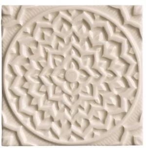 Плитка Adex декор 15x15 Earth Relieve Mandala Cosmos Fawn ADEH4005