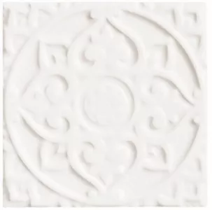 Плитка Adex декор 15x15 Earth Relieve Mandala Energy Navajo White ADEH4004