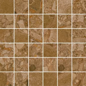 Плитка Arcana Black&cream Brown Mosaic Wash 30x30 ARC_8239