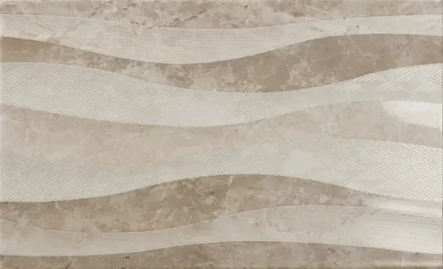 Плитка Ecoceramic настенная 55x33.3 Eleganza Waves Taupe EC_ELG_WV_TP