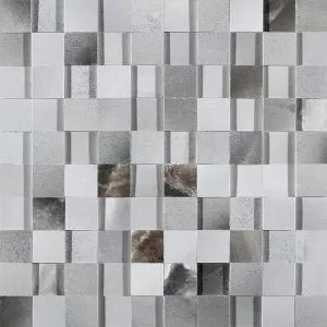 Плитка Rex Ceramiche 30x30 мозаика ALABASTRI ZAFFIRO MOSAICO 3DLAP 3X3 RET полированная