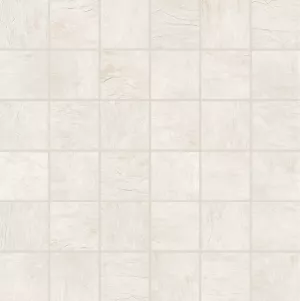 Плитка Rex Ceramiche 30x30 мозаика ARDOISE BLANC MOSAICO 5x5 GRIP структурированная