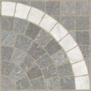 Плитка Rondine керамогранит 60.5x60.5 Aurelia Grigio Arco Bianco 10mm J88242