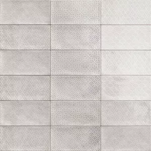 Плитка облицовочная Mainzu 10x20 Rev. DECOR CAMDEN GREY глянцевая