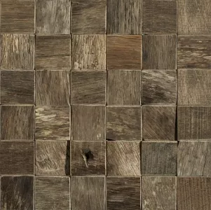 Плитка L'antic Colonial 30x30 мозаика Wood Square Antique матовый коричневый