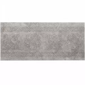 Плитка Exagres 33x15 декор подступенник Stone Gris нескользящая