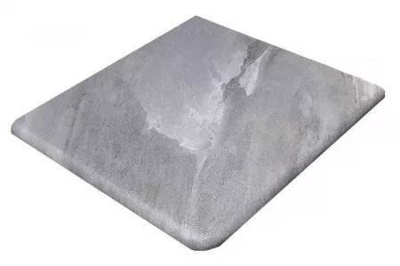 Плитка Ступень угловая Gres de Aragon 33x33 Tibet Anti Slip Round. Gris матовая