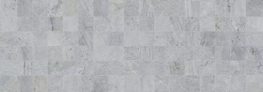 Плитка Porcelanosa 100x33 керамическая Rodano Acero Mosaico матовый серый