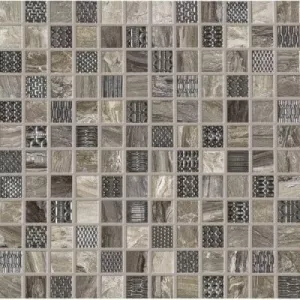 Керамогранит 31.5x31.5 Ascot Mosaico Gemstone Taupe Lux Чип глянцевая