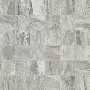 Керамогранит 29.1x29 Ascot Mosaico Gemstone Silver Lux Чип глянцевая