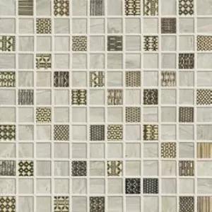 Керамогранит 30x30 Ascot Mosaico Gemstone Ivory Dec глянцевая