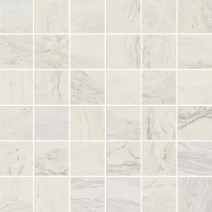 Керамогранит 90x15 Ascot Mosaico Gemstone White Rett глянцевая