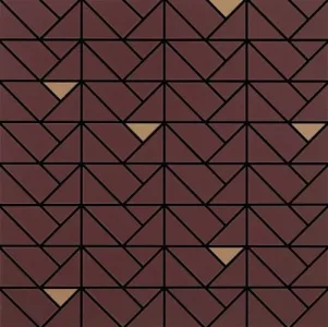 Плитка мозаика Marazzi Eclettica Purple Mosaico Bronze M3J4 40x40 матовая