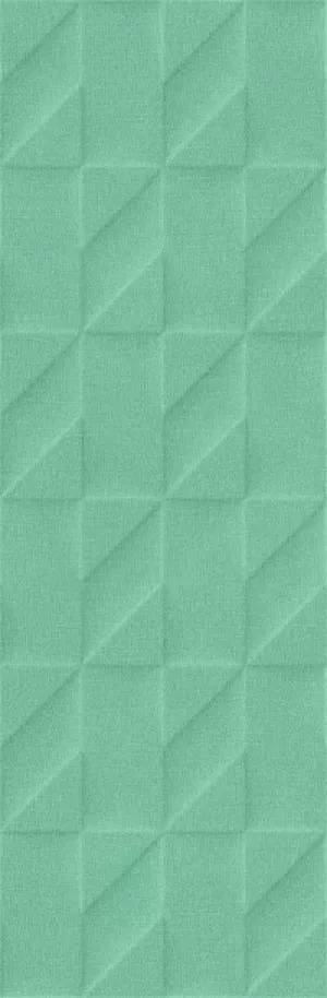 Плитка Marazzi Outfit Turquoise Struttura Tetris 3D M129 76x25 матовая