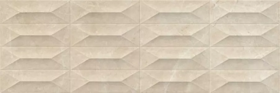 Плитка Marazzi Marbleplay Marfil Struttura Gem 3D Rett. M4PH 90x30 глянцевая