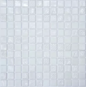 Плитка Mosavit мозаика 32x32 Pandora Bianco 50% рельефная глянцевая белый