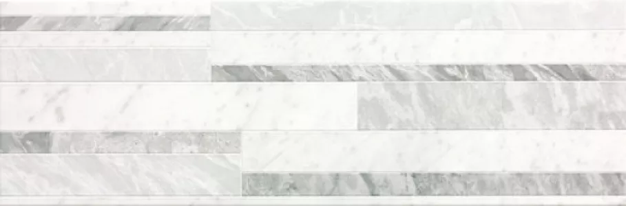 Плитка Fap Ceramiche 75x25 ROMA DIAMOND 25 DECO WHITE BRILLANTE fNIZ fniz глянцевая