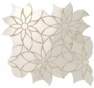 Плитка Fap Ceramiche 32x29 ROMA GOLD CALACATTA DELICATO DAISY MOSAICO fQKW fqkw глянцевая