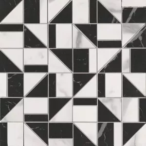 Плитка Fap Ceramiche 31x31 ROMA GOLD CARRARA SUPERIORE NERO ELEGANTE SLASH MOSAICO fQKN fqkn