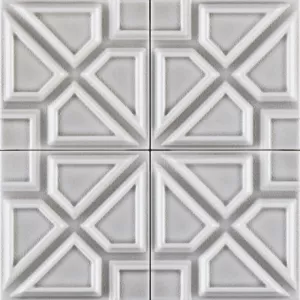 Плитка Ceramiche Grazia настенная 13x13 Formelle Milano Argento MILA5