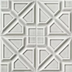 Плитка Ceramiche Grazia декор 13x13 Essenze Plus Milano Argento Cr. MILA5