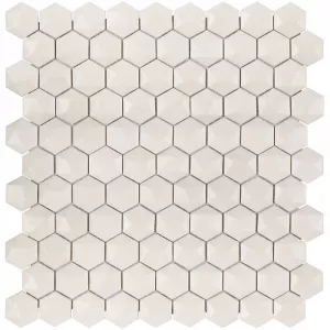 Плитка Vidrepur 32x31 стеклянная мозаика Hexagon Matt 904D Honey матовая