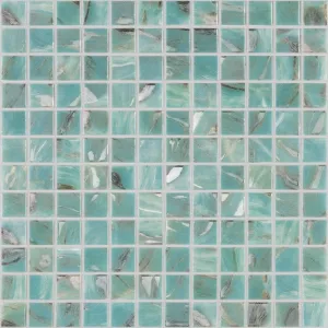 Плитка Vidrepur 32x32 стеклянная мозаика Oasis 7103 Turquoise глянцевая