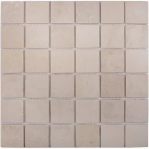 Плитка Wild Stone 31x31 мозаика нат. мрамор Classic Crema Marfil Matt матовая