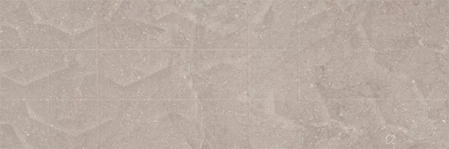 Плитка El Molino настенная рельефная Next Square Taupe 120x40 сатинированная