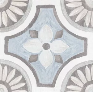 Плитка Керамогранит 20x20 Cifre Ceramica Adobe Decor Monza White гладкая матовая разноцветный