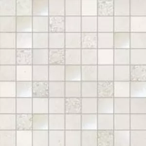 Плитка Ibero Porcelanico мозаика 32x32 Mosaico Advance Snow рельефная матовая белый