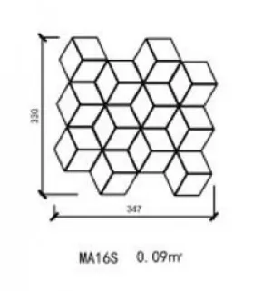 Плитка Zodiac 33x31 мозаика Disengaged-DG MA16S зернистый