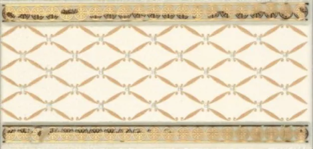 Плитка Ape Cenefa Delis Marfil Gold глянцевая 20x10