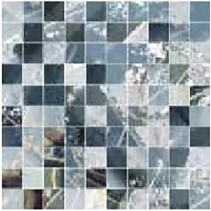 Плитка мозаика керамогранит Ceramiche Brennero 30x30 Mosaico Nebulosa mix blue лаппатированная