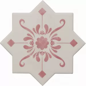 Керамогранит Cevica Becolors Star Dec. Stencil Coral матовая 13x13