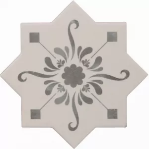 Керамогранит Cevica Becolors Star Dec. Stencil Grey матовая 13x13