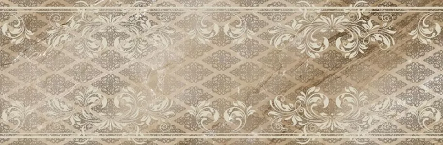 Плитка Eurotile декор 90x30 Eclipse Декор 770 Beige глянцевая